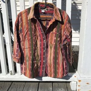 Vintage multicolor button down